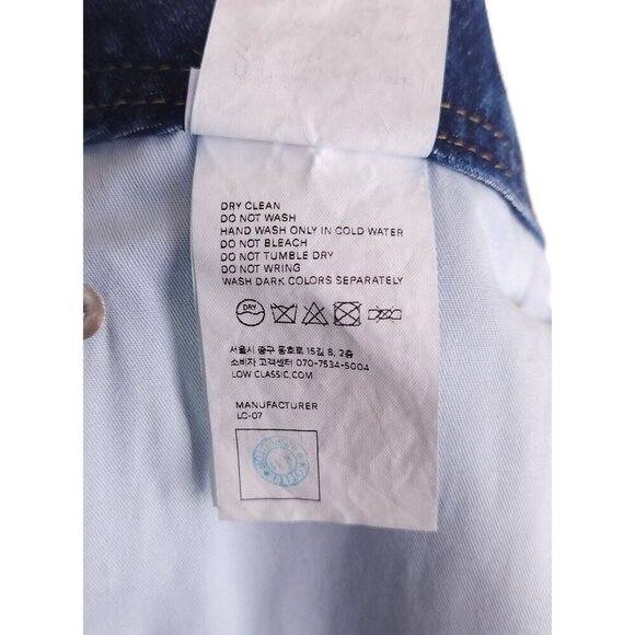 Low Classic Straight-Leg Jeans Size M Womens Indigo Blue $255 - Picture 13 of 16